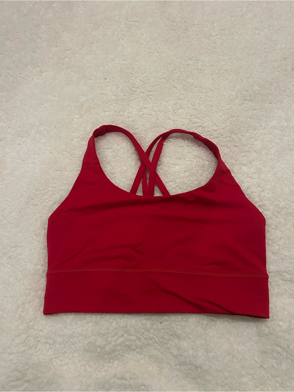 lululemon athletica Red Cross-Back Sports Bra